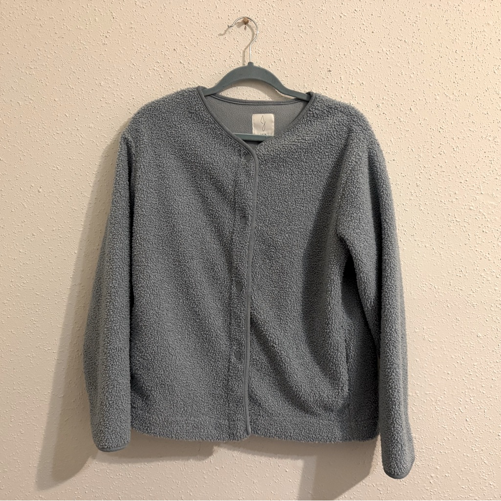 Joie Teddy Sherpa Boucle Shacket - Size Xs - Baby Blue